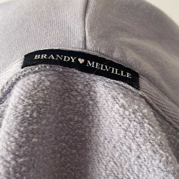 Brandy Melville classic powder blue  hooded zip up  jacket - Picture 6 of 7